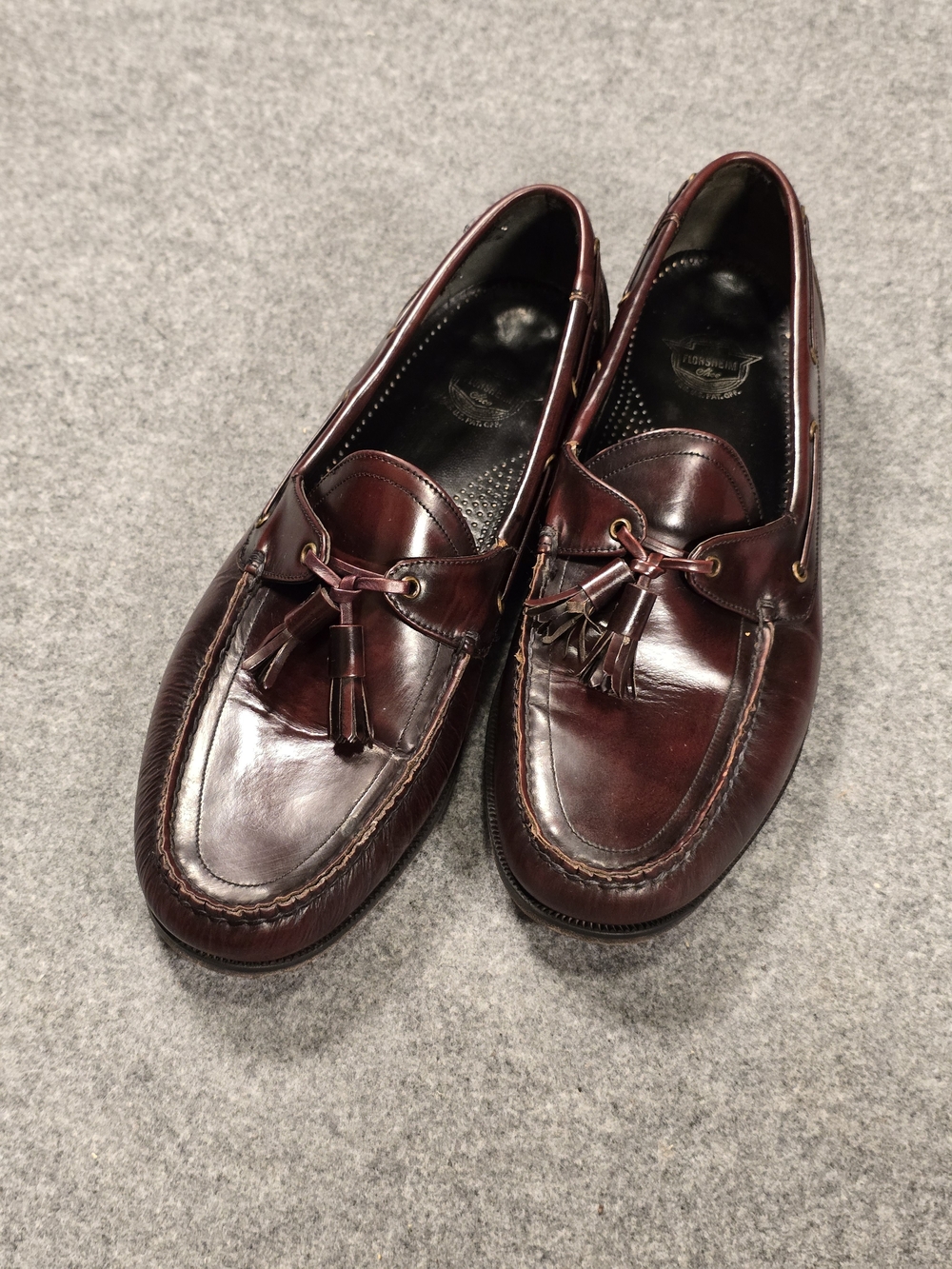 The Florsheim Shoe Tassel Loafers in Burgundy Leather - Classic Men’s Dress Shoe